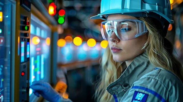 Every day, female electrical engineers and women working in manufacturing check the MDB in the electrical control room.