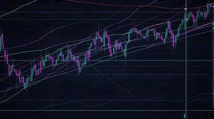 Financial Market Candlestick Chart