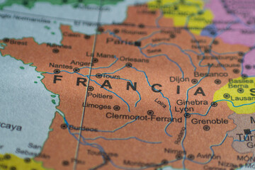 map of francia