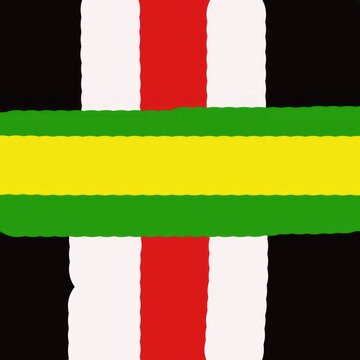 Bold Geometric Color Bands