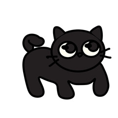 black cat,cute,animal,vector,black