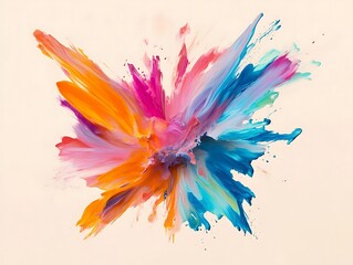 Abstract Multicolored Splash Artwork backgrounds, colors, concepts, exploding, graffiti, horizontal, image
