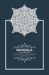 Flat mandala arabesque background