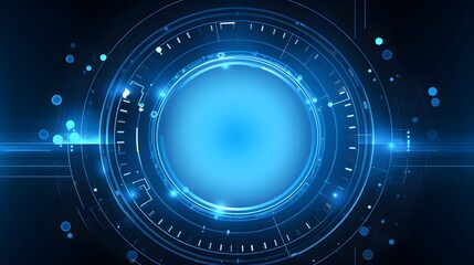 Fototapeta premium blue Abstract technology background circles digital hi-tech technology design background. concept innovation. vector illustration