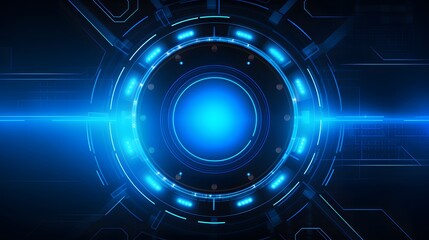Fototapeta premium blue Abstract technology background circles digital hi-tech technology design background. concept innovation. vector illustration