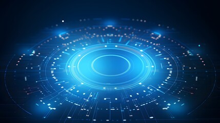 blue Abstract technology background circles digital hi-tech technology design background. concept innovation. vector illustration