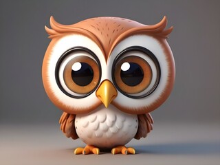 owl on white, owl