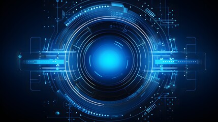 Fototapeta premium blue Abstract technology background circles digital hi-tech technology design background. concept innovation. vector illustration