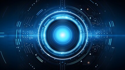 Fototapeta premium blue Abstract technology background circles digital hi-tech technology design background. concept innovation. vector illustration