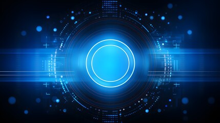 Obraz premium blue Abstract technology background circles digital hi-tech technology design background. concept innovation. vector illustration
