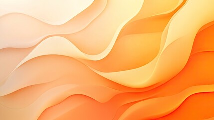 Obraz premium Clean and bright light orange backdrop with bent lines creating a smooth gradient effect. Great for contemporary ads, posters, and banners.