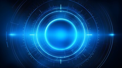 blue Abstract technology background circles digital hi-tech technology design background. concept innovation. vector illustration