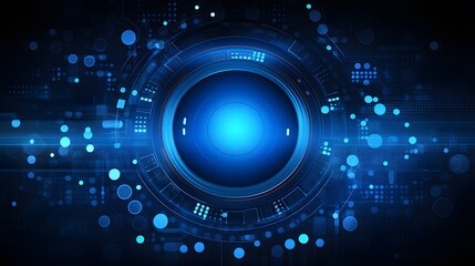 Obraz premium blue Abstract technology background circles digital hi-tech technology design background. concept innovation. vector illustration
