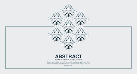 Vintage ornament border pattern background