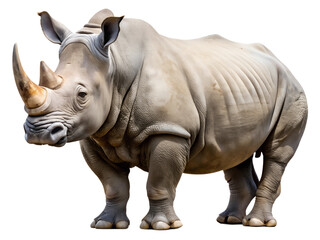 Fototapeta premium rhinoceros isolated on transparent background 