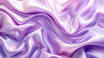 Elegant purple silk fabric with smooth, flowing texture, creating luxurious waves and folds. Perfect for background or design purposes.