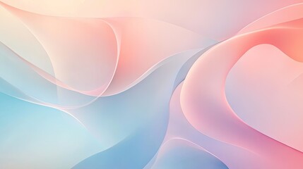 Soft pastel abstract background with smooth gradients and gentle curves. Great for elegant, minimalistic design themes.