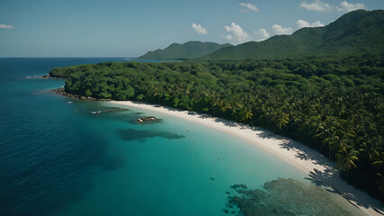 Obraz premium view of island