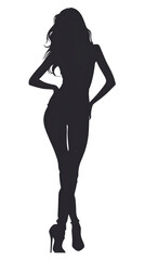  woman full body silhouette