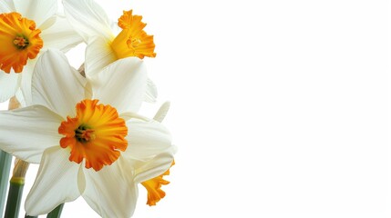 Fototapeta premium A cheerful display of blooming daffodils.