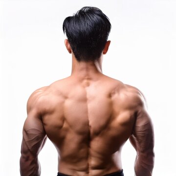 筋肉質なボディビルダーの男性