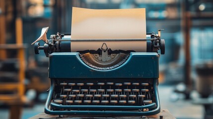 Vintage Typewriter Keys: A Close-Up Macro Shot