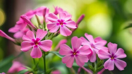Fototapeta premium Phlox paniculata blossoms in the garden.