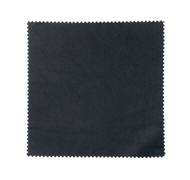 Black microfibre lens cleaning cloth