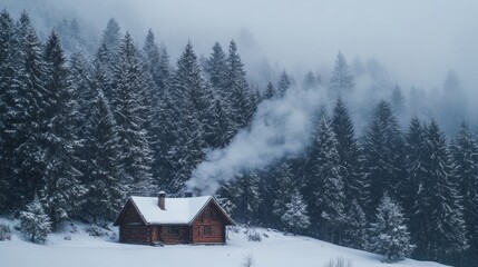 Peaceful Mountain Cabin Escape: Serenity in the Wild