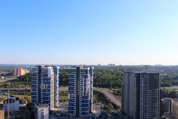 city ​​skyline, beautiful view of the city of Kyiv, Ukraine