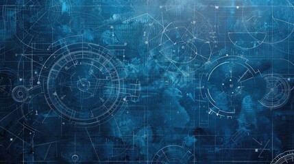 Fototapeta premium Blueprints background