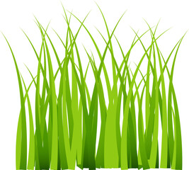 Grass silhouette seamless pattern. Green grass meadow border vector pattern. Autumn summer plant field lawn.