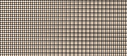 Beige and black plaid fabric texture background