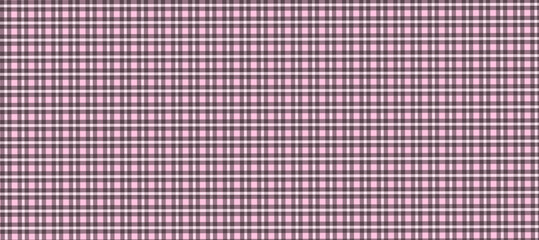 Pink and black plaid fabric texture background