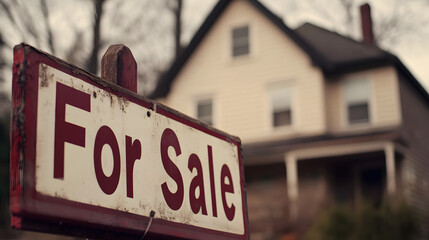 Obraz premium Desolate House with 