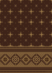 Gold Leather geometric ethnic pattern design, Traditional, abric, navajo, native american