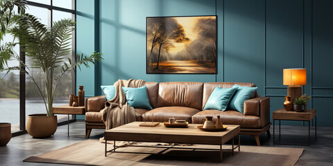 interior of bedroom in teal colors in modern house, hyper realistic, photo realistic, high quality, 8k, --ar 2:1 --stylize 750 --v 5.2 Job ID: a9f5a22f-dd9b-433f-9efd-f8574b2aed09