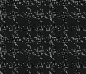 Abstract stipple texture houndstooth seamless pattern