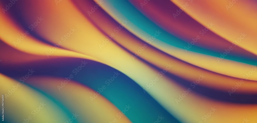 Poster colorful background with wavy pattern