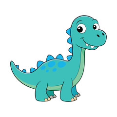 Friendly dinosaur cartoon clipart vector illustrations, perfect for kids' designs and decor.