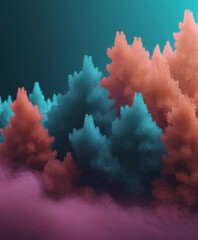 Fototapeta premium colorful background with lot trees
