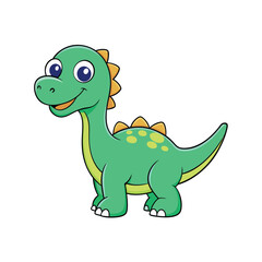 Friendly dinosaur cartoon clipart vector illustrations, perfect for kids' designs and decor.