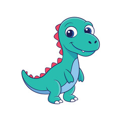 Friendly dinosaur cartoon clipart vector illustrations, perfect for kids' designs and decor.