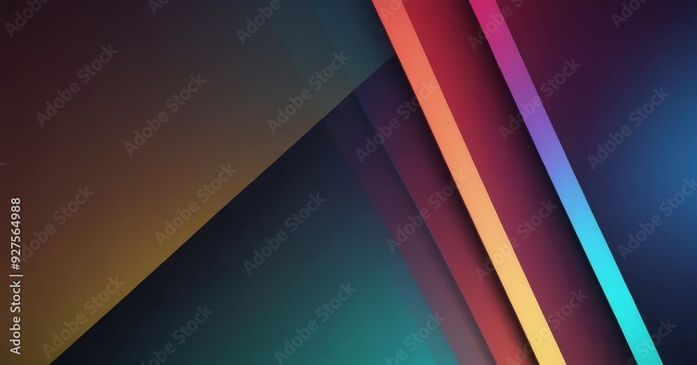 Poster colorful wallpaper with diagonal pattern