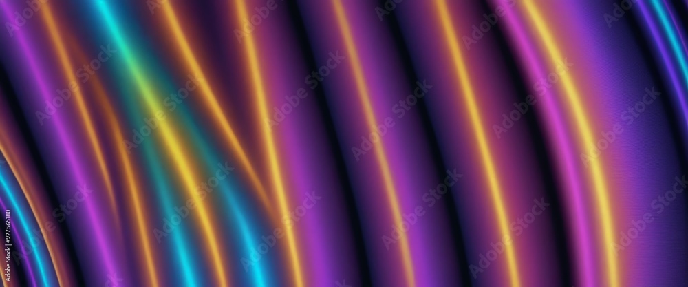 Poster colorful background with wavy pattern