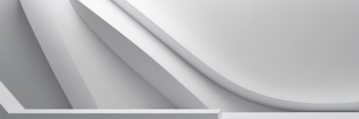 white abstract background with curved lines