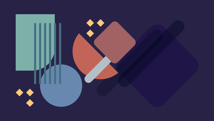 ABSTRACT PASTEL BACKGROUND SMOOTH LIQUID  WITH GEOMETRIC SHAPES FLAT COLORFUL DESIGN VECTOR TEMPLATE GOOD FOR MODERN WEBSITE, WALLPAPER, COVER DESIGN 