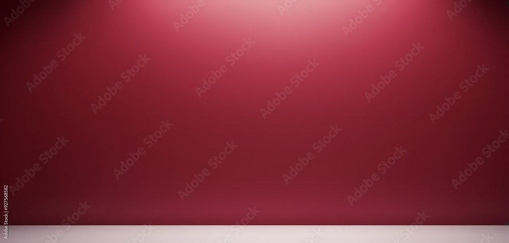 Poster empty red stage with spotlight vector