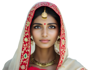 young beautiful indian woman standing together