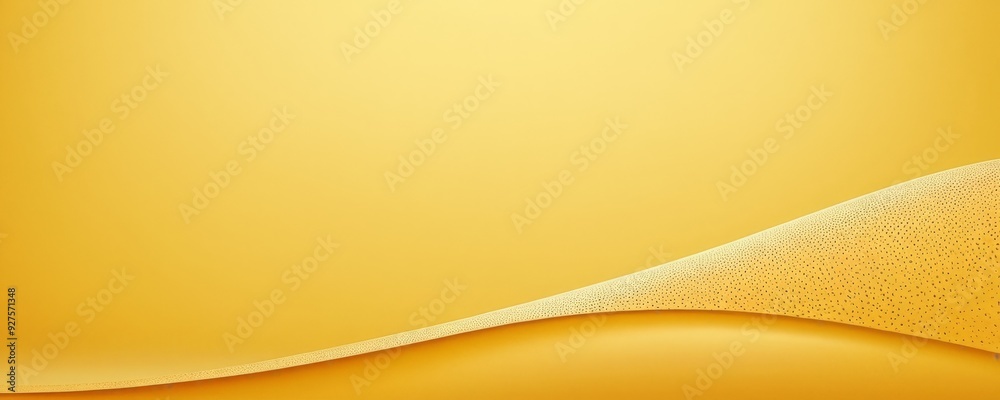 Poster yellow background with wave pattern